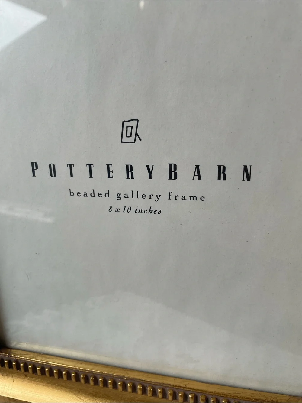 Pottery barn 8 x 10 gold gilded picture frame